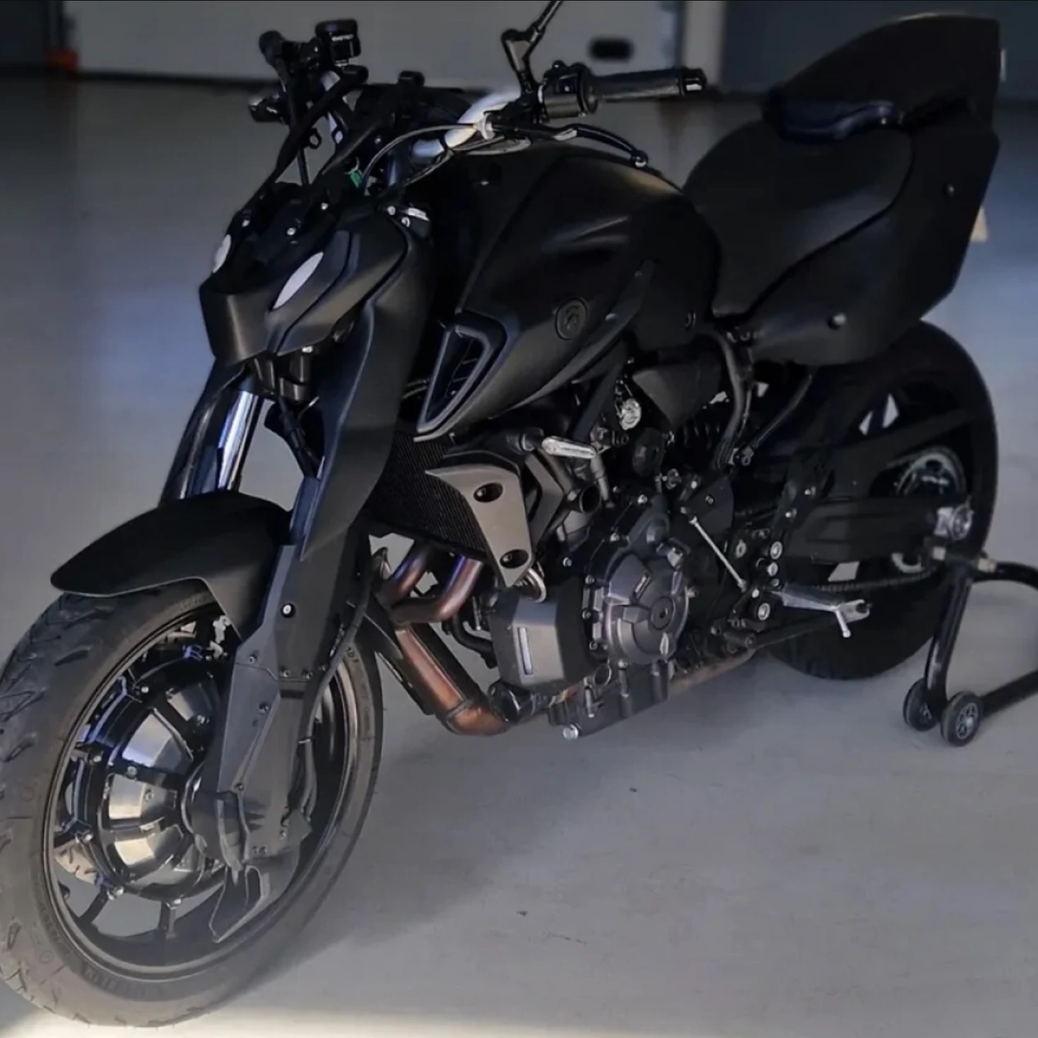 This Wild Hybrid Yamaha Motorcycle Has All-Wheel Drive, And It's