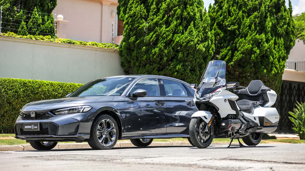 Honda Civic e:HEV e Honda GL 1800 Goldwing: teste especial