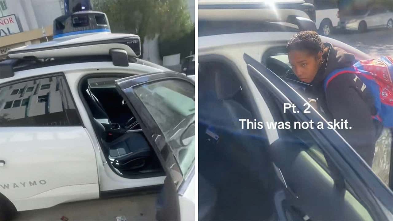 waymo man in trunk