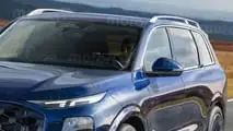 Audi Q9 (2026), il render di Motr1.com