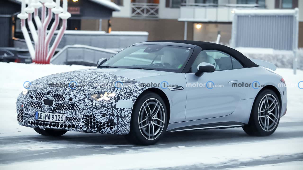 Mercedes-Maybach SL 680 Facelift (2026) Erlkönig