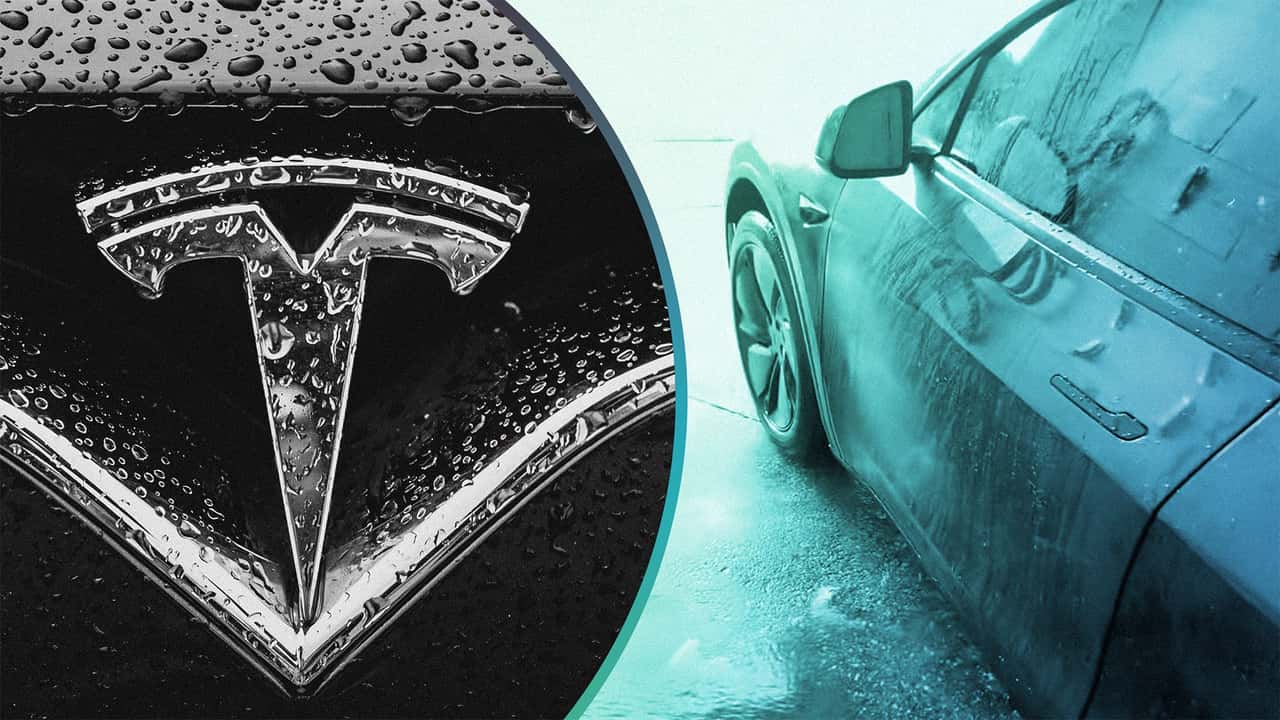 how to wash a tesla