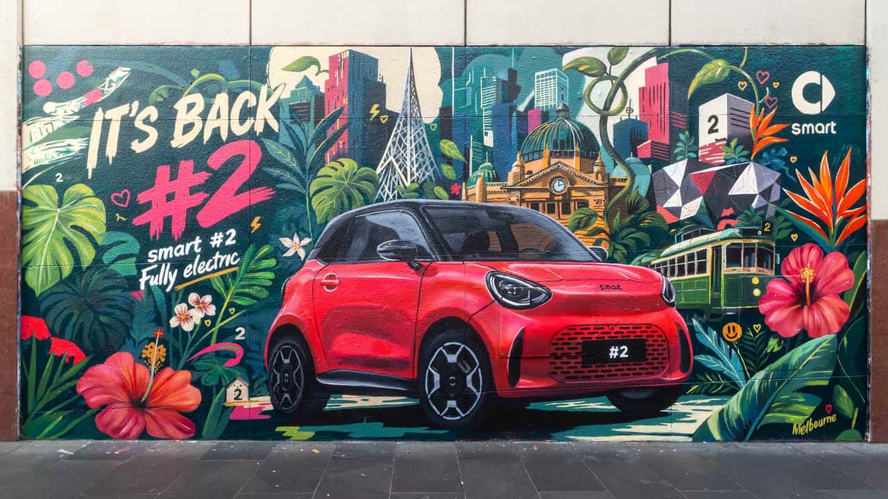 Smart #2 Street Mural Melbourne