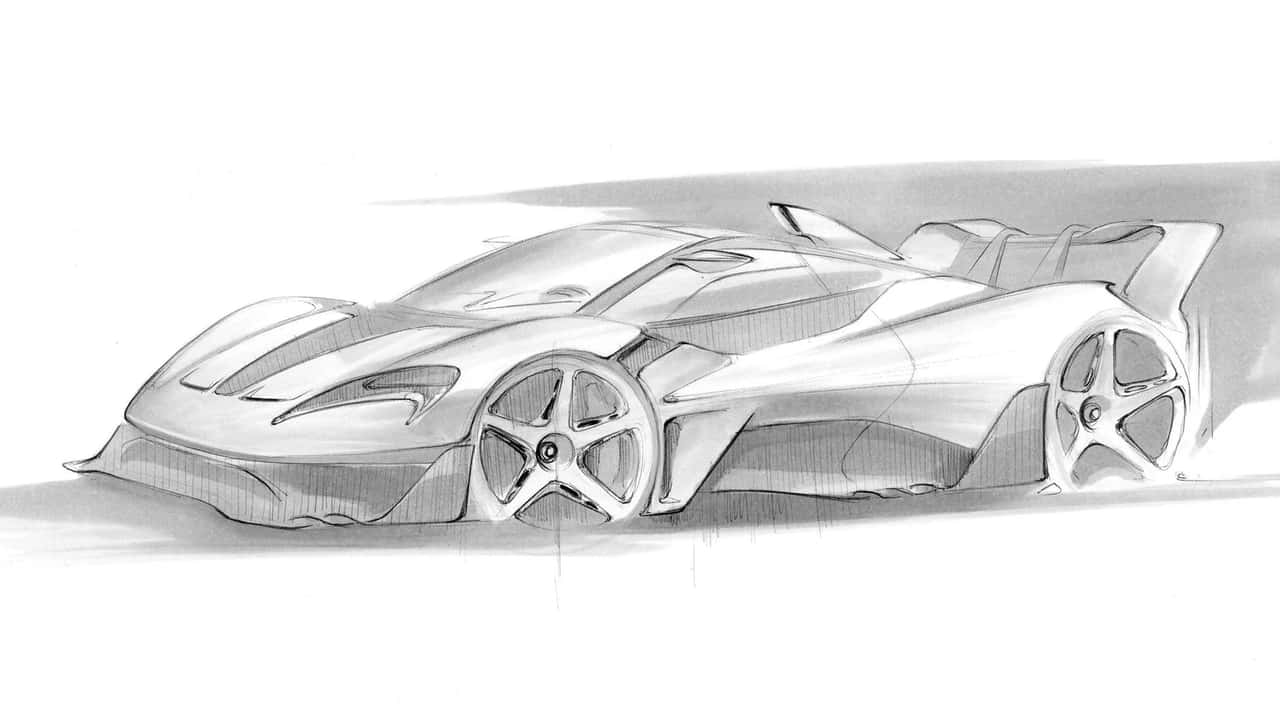 Lanzante 95-59 McLaren F1 Tribute teaser sketch