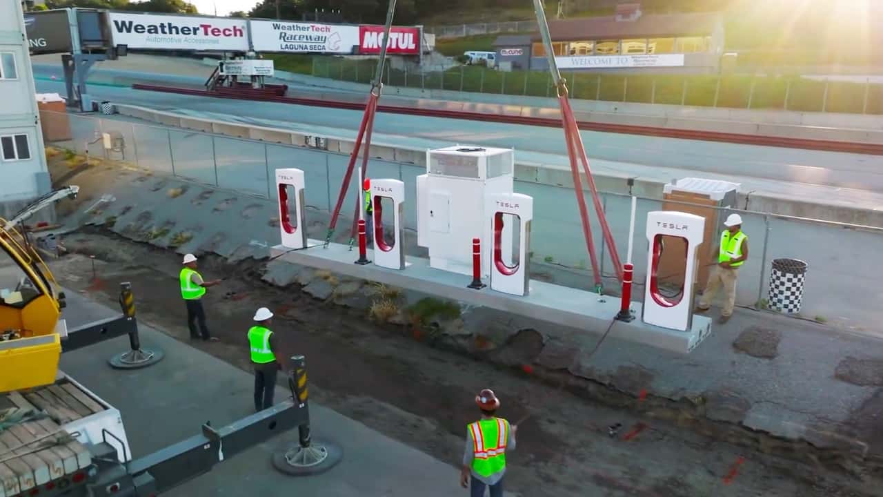 Tesla Prefabricated Supercharger Unit