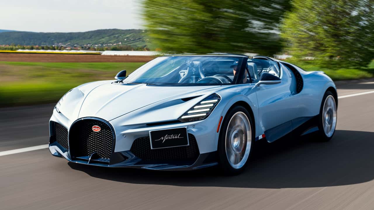 Bugatti W16 Mistral geht in die letzte Testphase