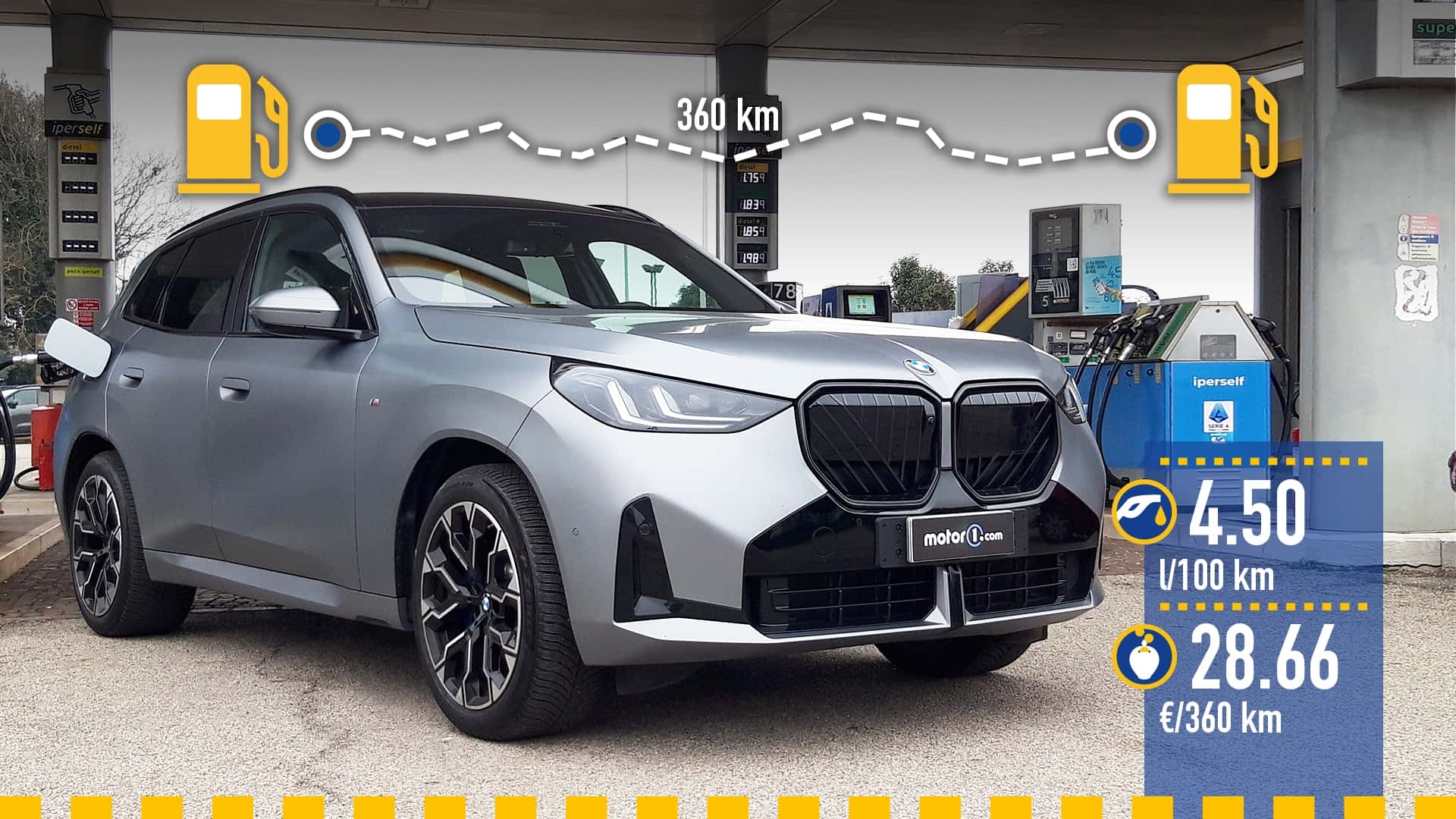 BMW X3 diesel mild hybrid (2025), la prova dei consumi reali