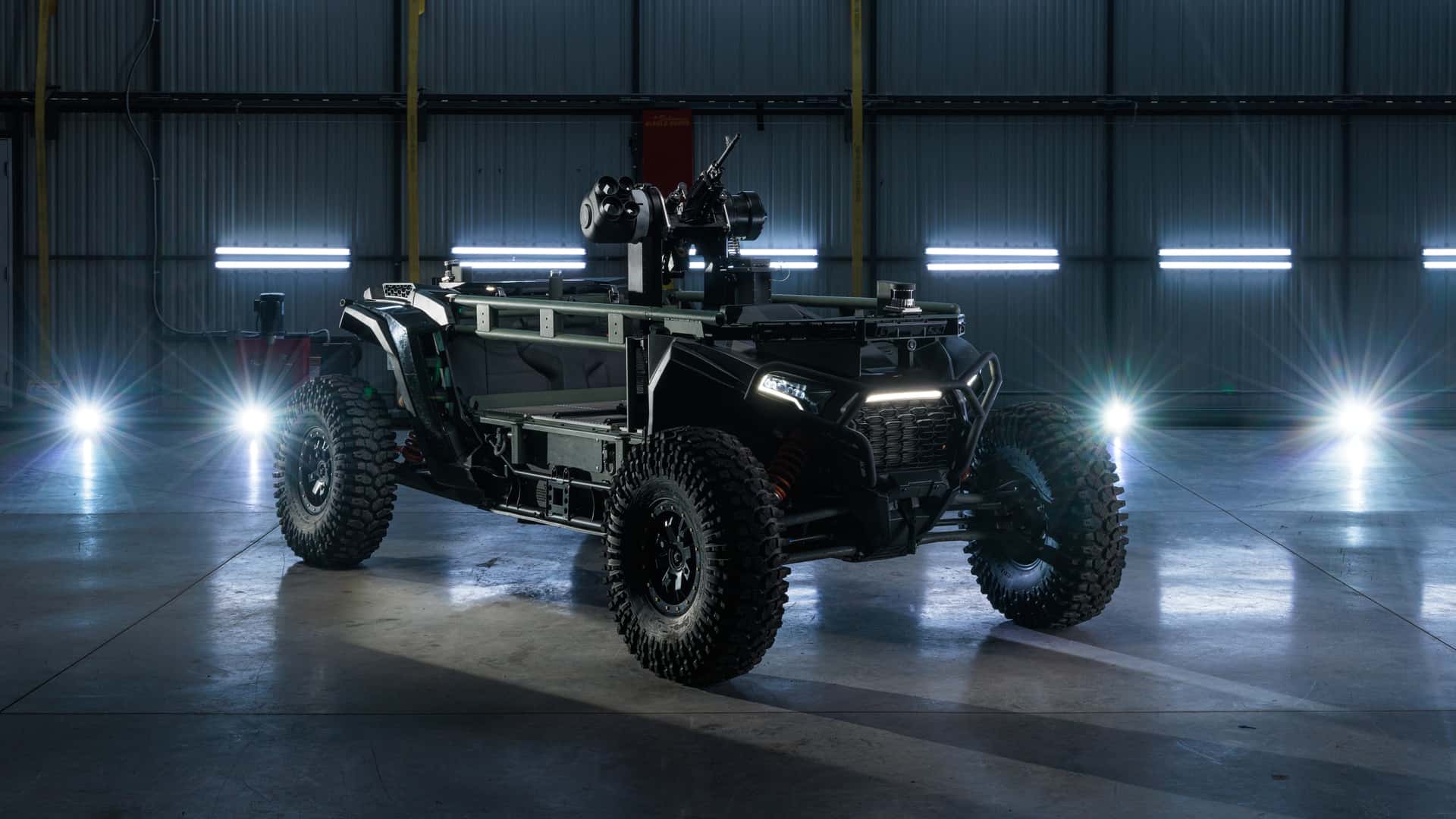 This Polaris RZR Drone Has a Machine Gun and a 1,000pound Payload