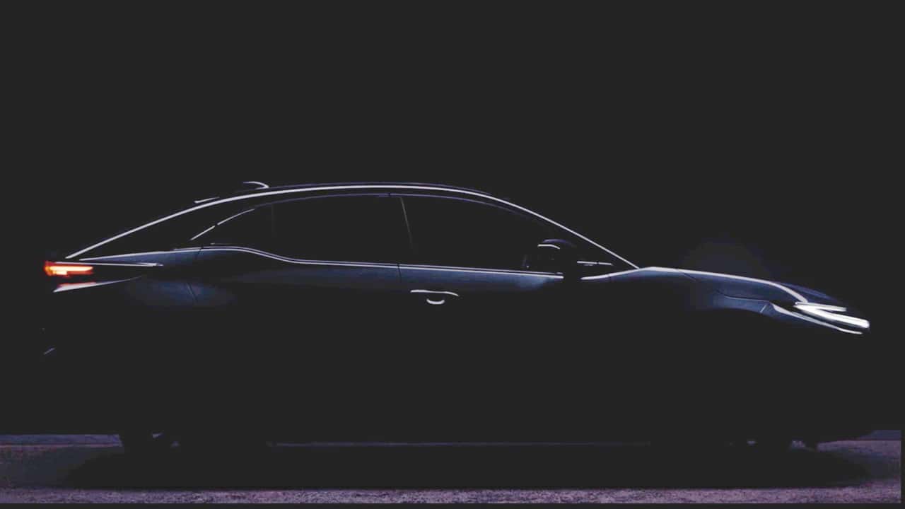 Elektro-Coupé von Toyota (Teaserbild vom 25. Februar 2025)