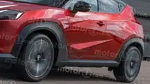 Nissan Juke eléctrico 2026, render Motor1.com