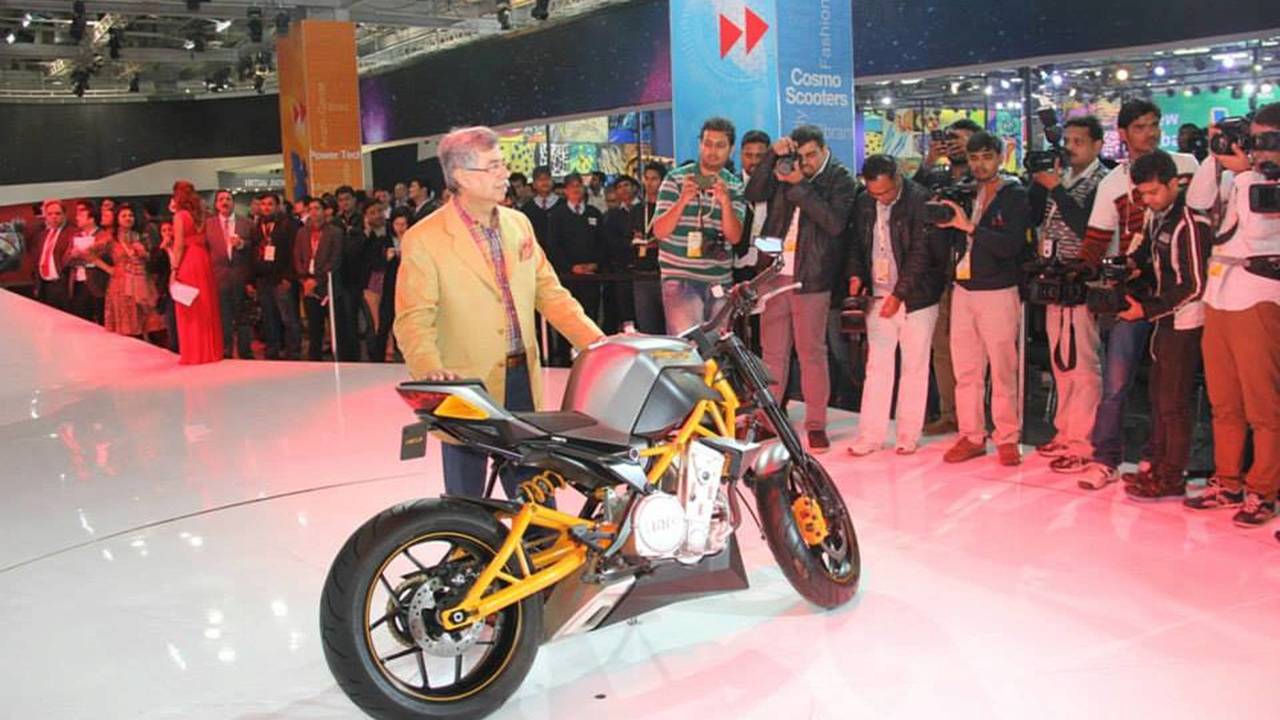 The exhaust is a neatly faired-in, under-engine arrangement. More EBR influence?