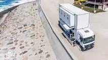 Mercedes Actros Turned Into Rolling 2-Story Hotel