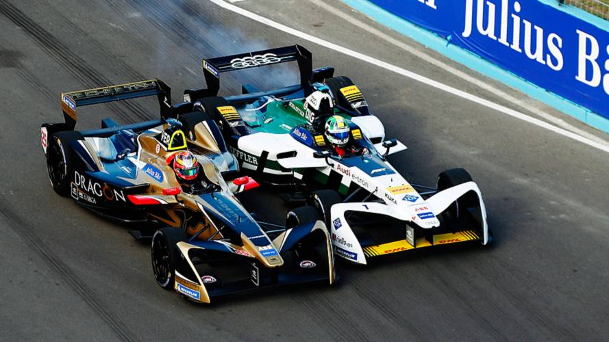 Jean-Eric Vergne, Techeetah, battles with Lucas di Grassi, Audi Sport ABT Schaeffler