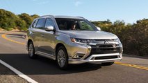 2021 Mitsubishi Outlander PHEV Three Quarters Angle On Road