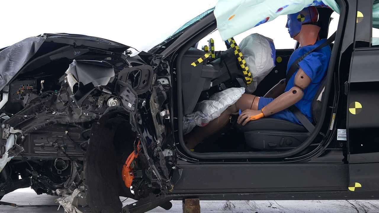 2021 Ford Mustang Mach-E IIHS crash tests: driver-side small overlap
