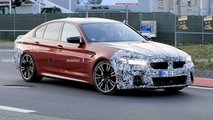 BMW M5 facelift spy photo