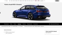 Configuration Audi RS 6 Avant