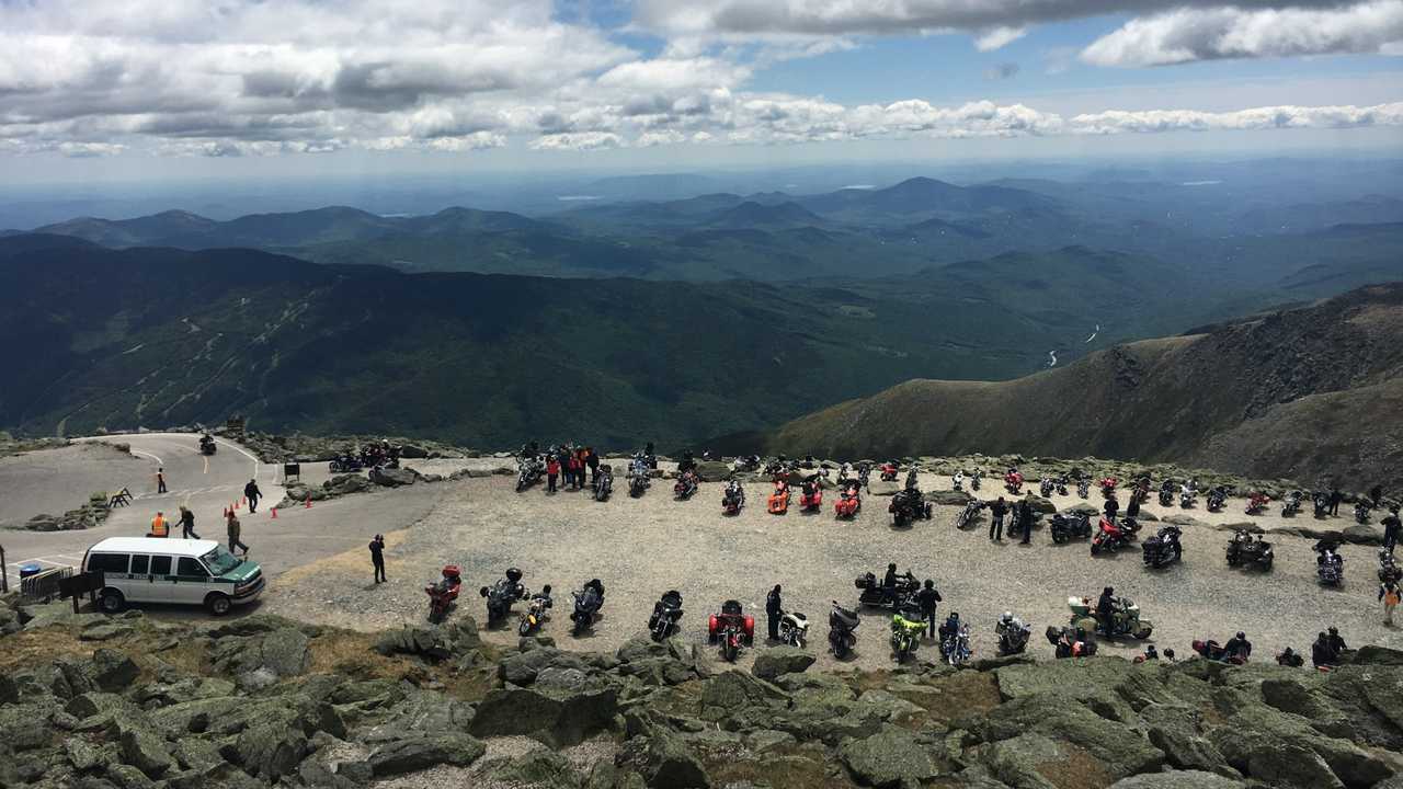Motorcycles Atop Mount Washington