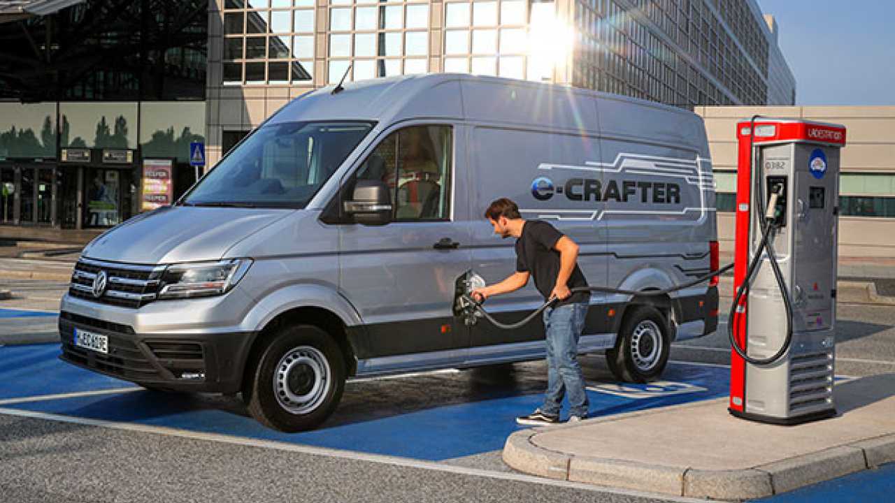 Volkswagen e-Crafter dà la scossa ai large van