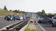 BMW 2-Series Coupe accident on autobahn 10.06.2013