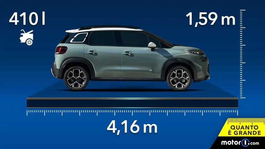 Citroen C3 Aircross, dimensioni e bagagliaio