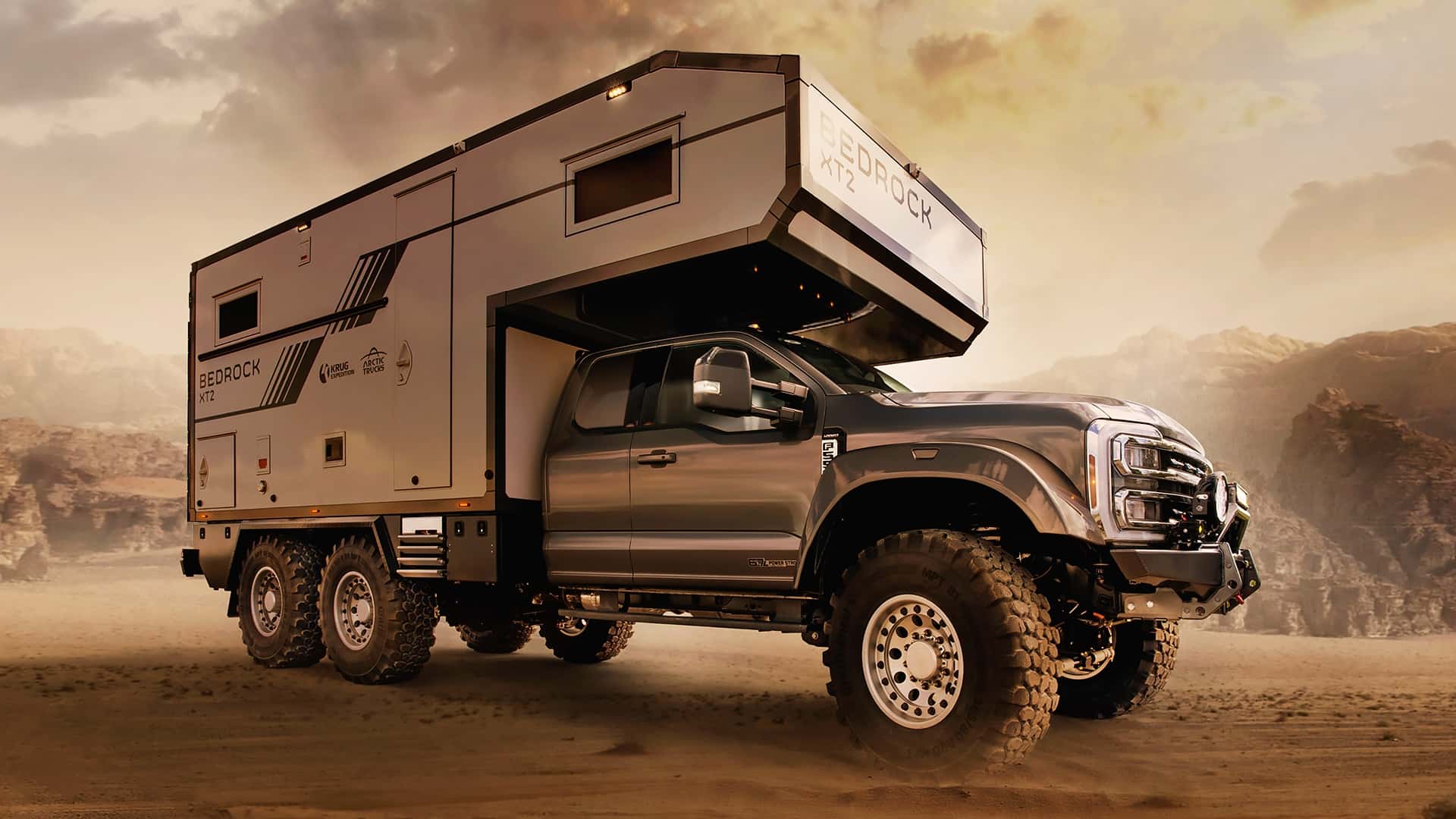 Krug Expedition Bedrock XT2: giant motorhome for a luxury round
