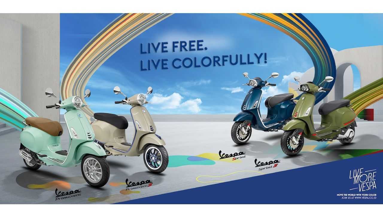 Warna baru Vespa Primavera dan Vespa Sprint