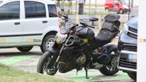 Ducati Diavel V4 Spy Photos - Front Left Angle View