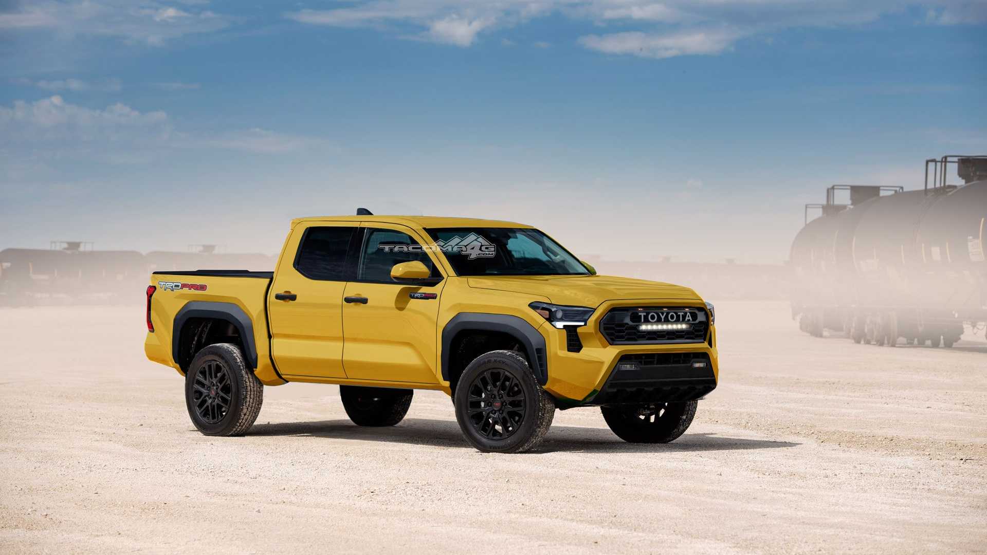 2024 Toyota Tacoma TRD Pro Rendered Based On Patent Images