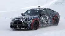Foto spia EV a quattro motori basati su BMW i4 M50