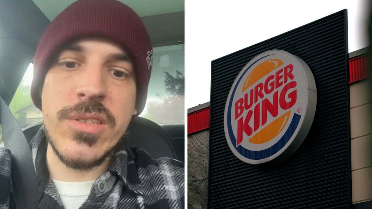 Delivery driver goes across town to deliver Burger King