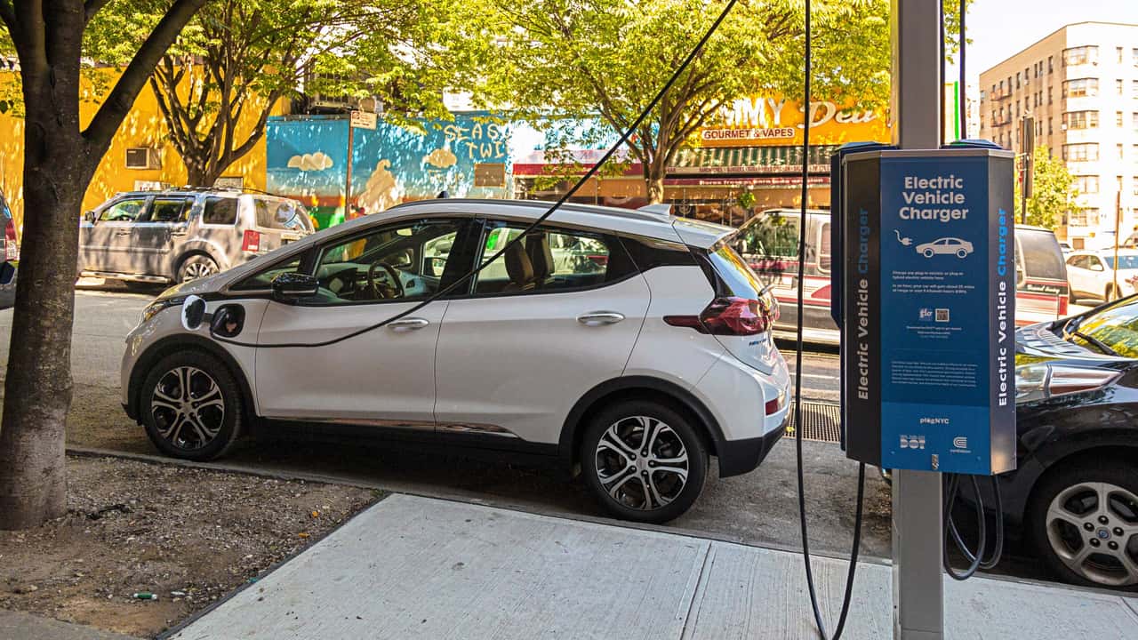 NYC curbside EV charger