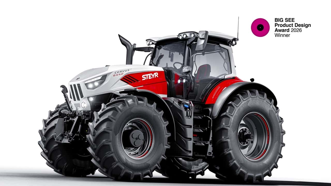 Steyr Cervus CVT vince il BIG SEE Design Award: fino a 435 CV