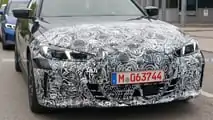 BMW i4, le prime foto spia del restyling