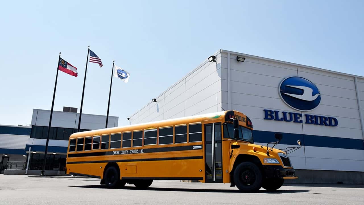 Lo scuolabus blue bird