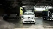 Il roadshow del Mercedes eActros