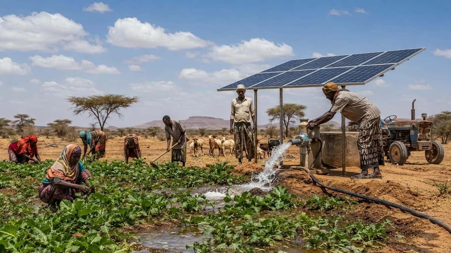 Mezzi agricoli elettrosolari in Africa nei terreni aridi