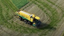 Oxbo GP6300: raccoglitrice di piselli 2 o 3 assi ad alta resa