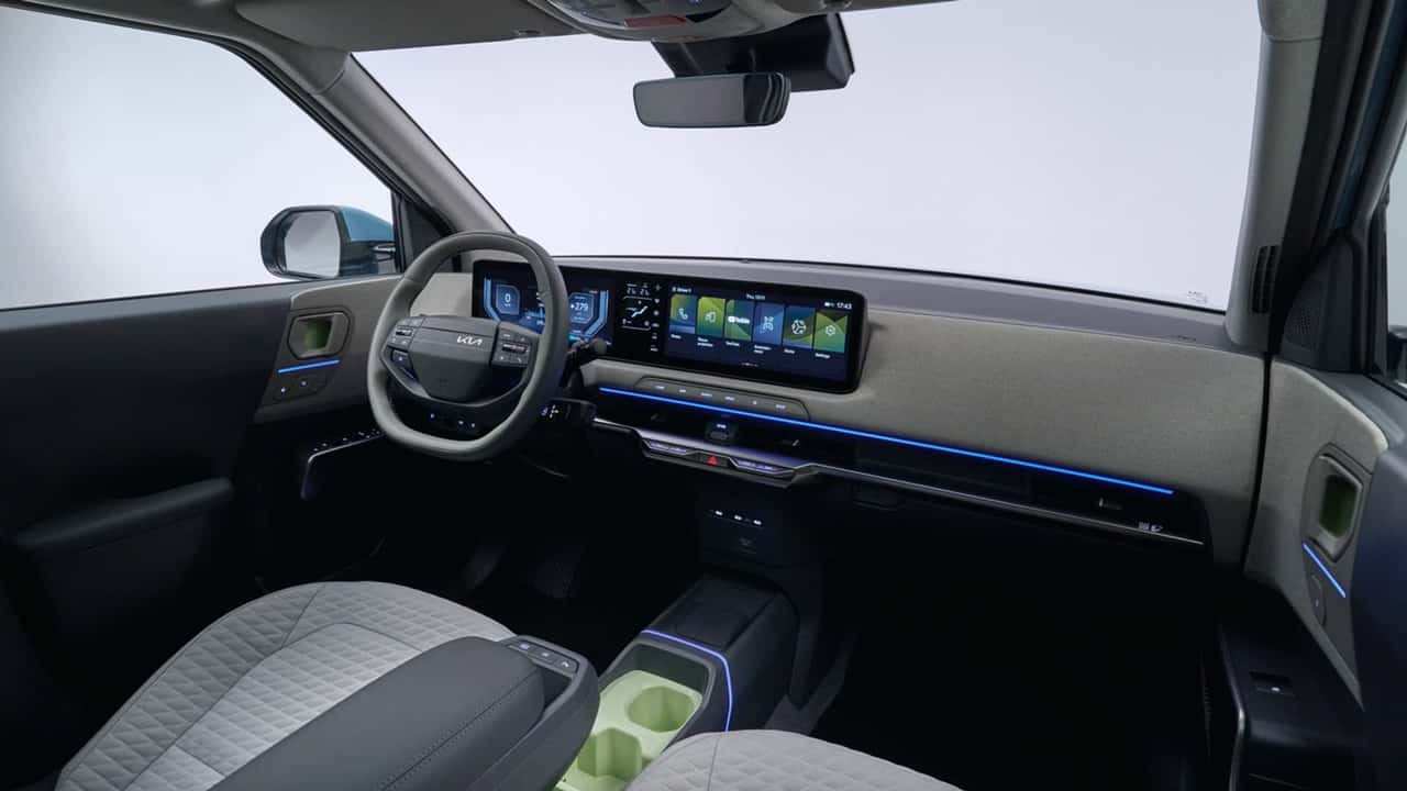 Kia EV2, interni e bagagliaio