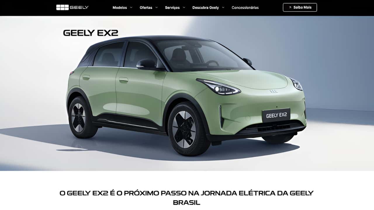 Geely EX2 já tem site oficial no Brasil