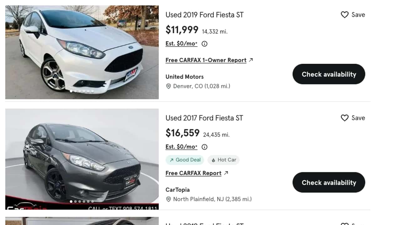 Fiesta ST are super cheap right now