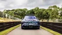 Porsche Cayenne Electric at British mountain race