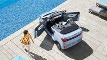 Wuling Hong Guang Mini EV Cabrio exterior aerial view doors open
