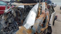 Tesla Cybertruck destrozado, a subasta