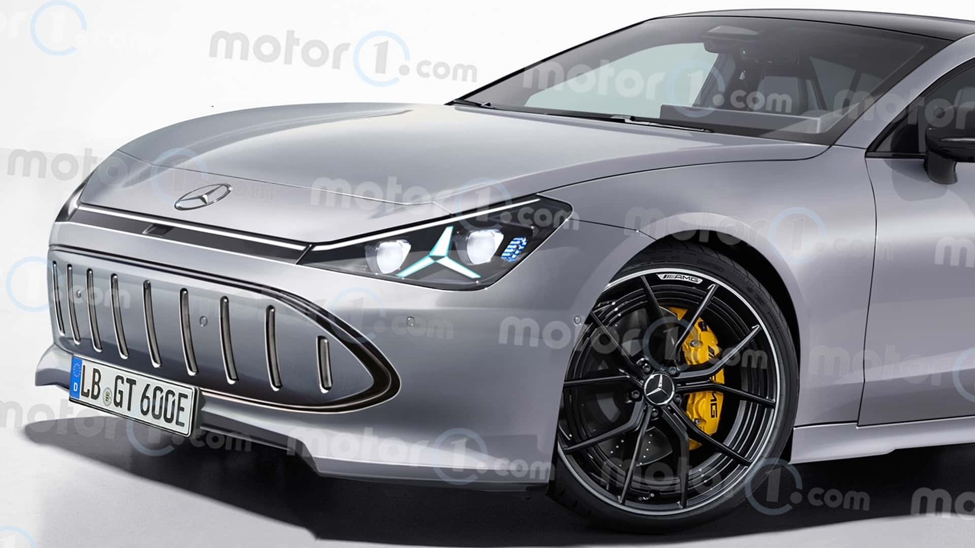 MercedesAMG GT Coupé4 EV (2026) im Rendering von