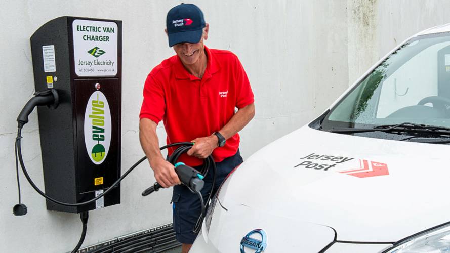 Nissan electric van Jersey Post