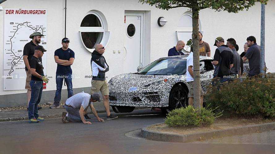 Mid-engined Chevy Corvette C8 spy photo