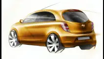 I primi bozzetti della nuova Nissan Micra 