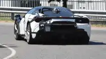Ferrari V6 hybrid test mule spy photo