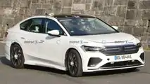 Volkswagen Aero B EV Sedan Front View Spy Photo
